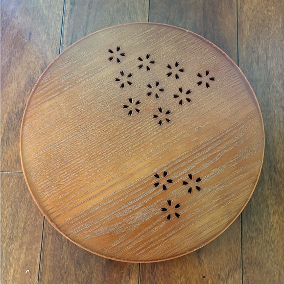 Wooden Hanging Tray with Macrame - Picture 3 of 3